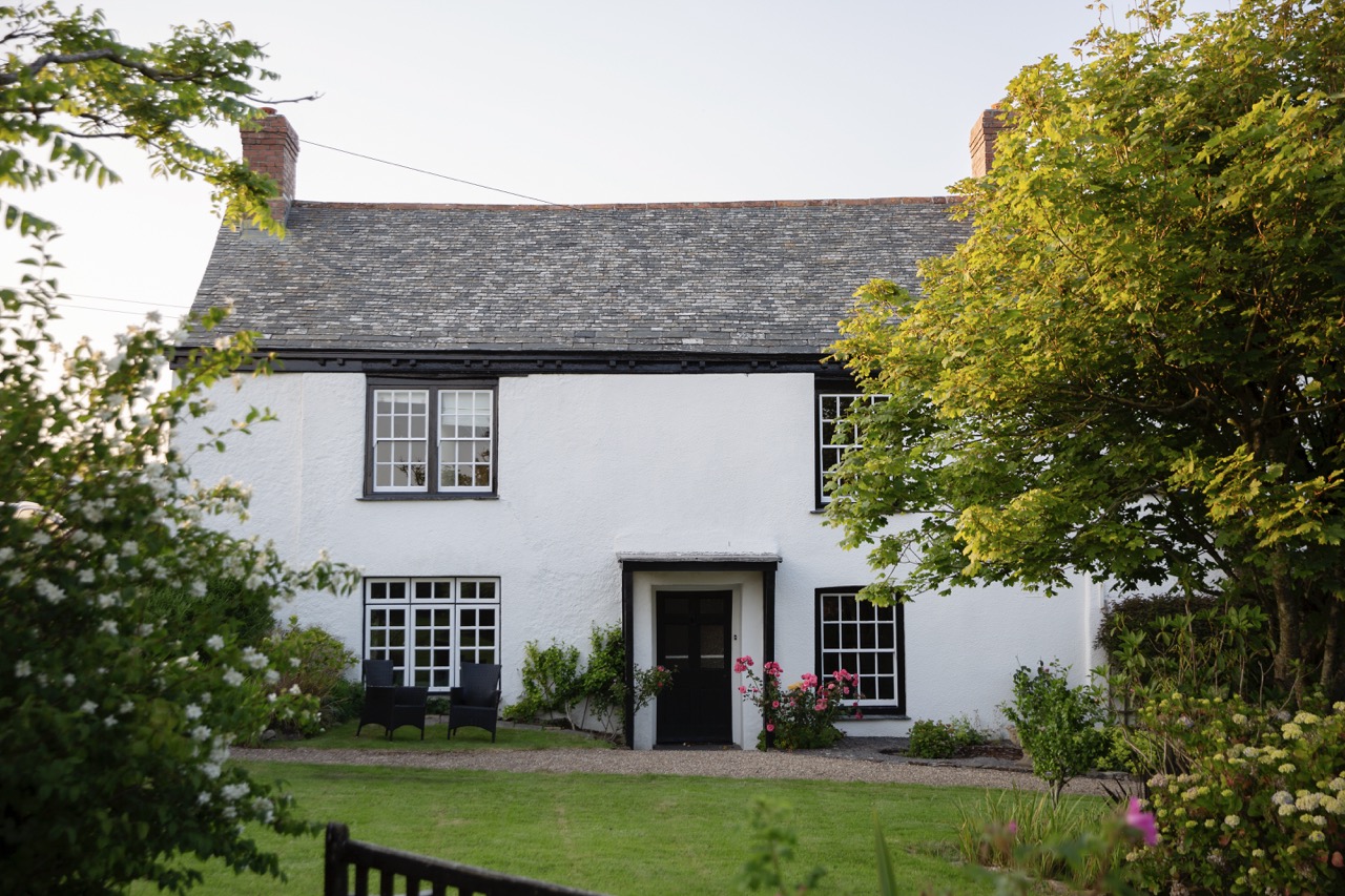 The Manor House from the garden — 17th-century stone farmhouse