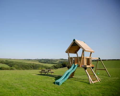 Childrens Playground at Woodlands Manor Farm Holiday Complex in Bude